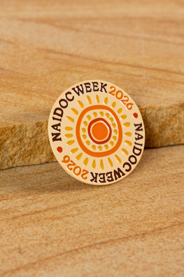 NAIDOC 2026 Cream Round Lapel Pin