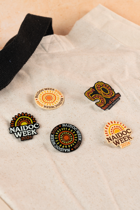 NAIDOC 2026 Black Round Lapel Pin