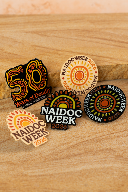 NAIDOC 2026 Black Round Lapel Pin