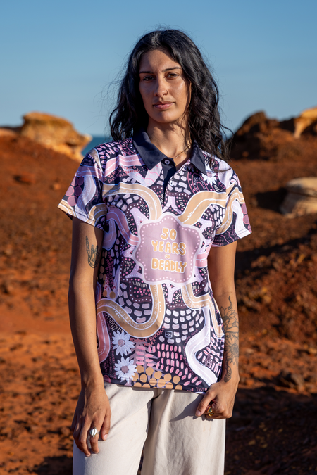 Still Deadly NAIDOC 2026 Women's Fitted Polo Shirt