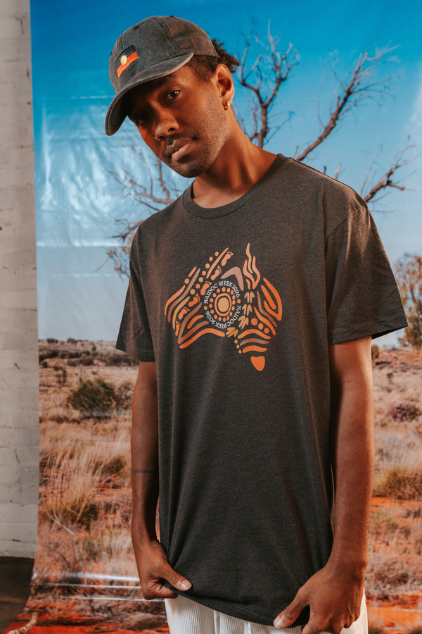Australia NAIDOC Week 2026 Ash Marle Cotton Crew Neck Unisex T-Shirt