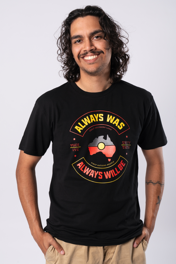 Always Was - Unity & Truth Black Cotton Crew Neck Mens T-Shirt