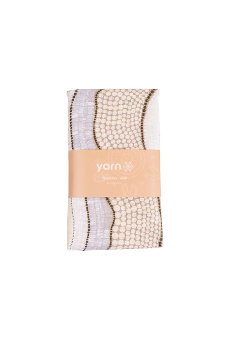 Ngumul (Cloud) Linen Blend Napkin (4 Pack)