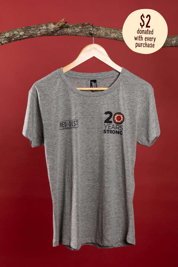 Red Dust 20 Years Grey Marle Cotton Everyday Unisex T-Shirt