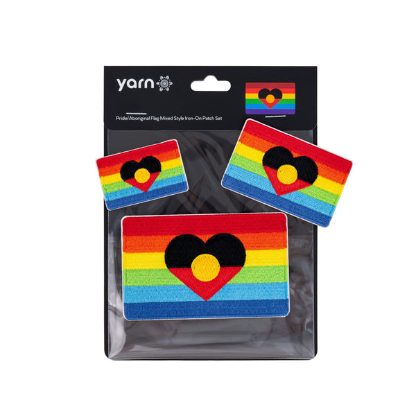 Pride Flag Iron-On Patch Set (3 Pack)