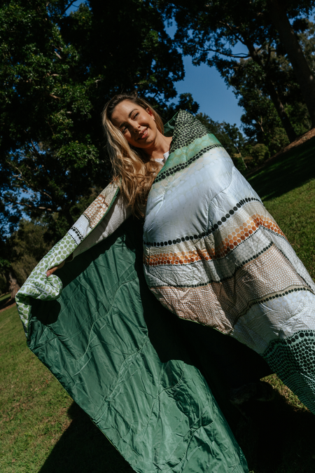Coastal Yooroorroom (No.2) Outdoor Puff Blanket