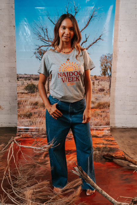 Core NAIDOC Week 2026 Grey Marle Cotton Everyday Women's T-Shirt