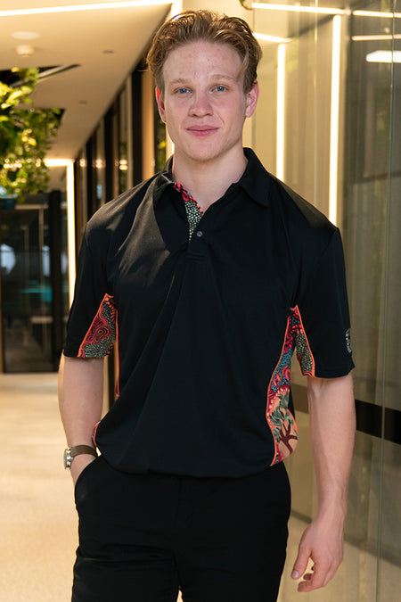Wurung (Branches) Black Bamboo (Simpson) Unisex Polo Shirt