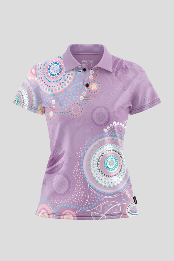 (Bulk) Paths That Brought Us Here Essence NAIDOC 2026 Women's Fitted Polo Shirt