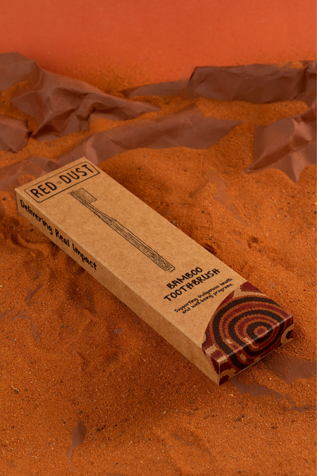 Red Dust Compostable Bamboo Toothbrush