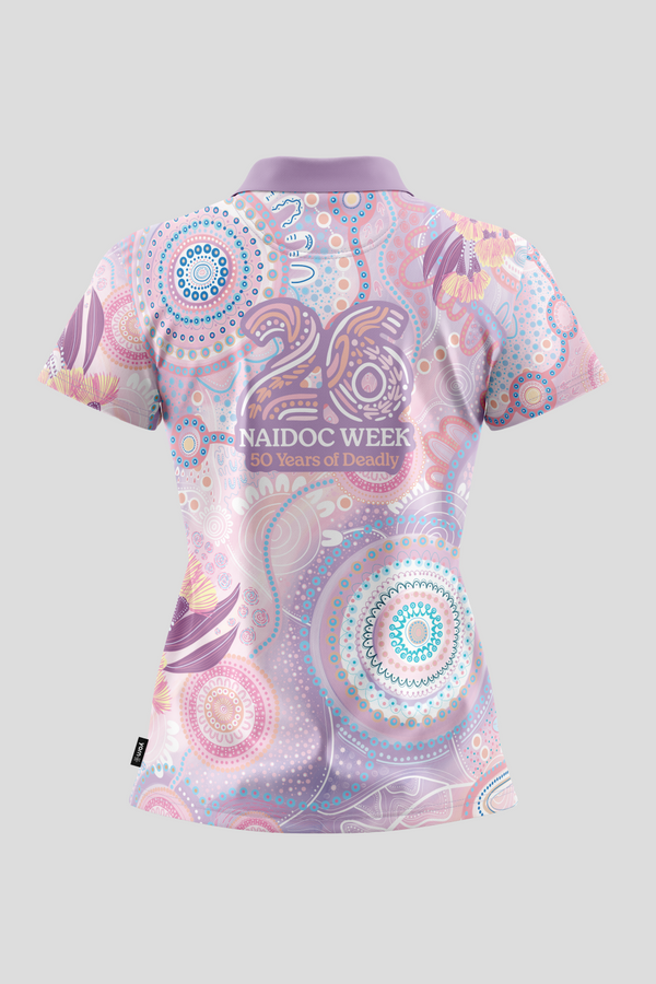 Paths That Brought Us Here NAIDOC 2026 Women's Fitted Polo Shirt