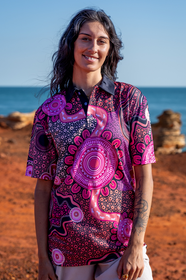 Celebration Through Generations NAIDOC 2026 Women's Fitted Polo Shirt