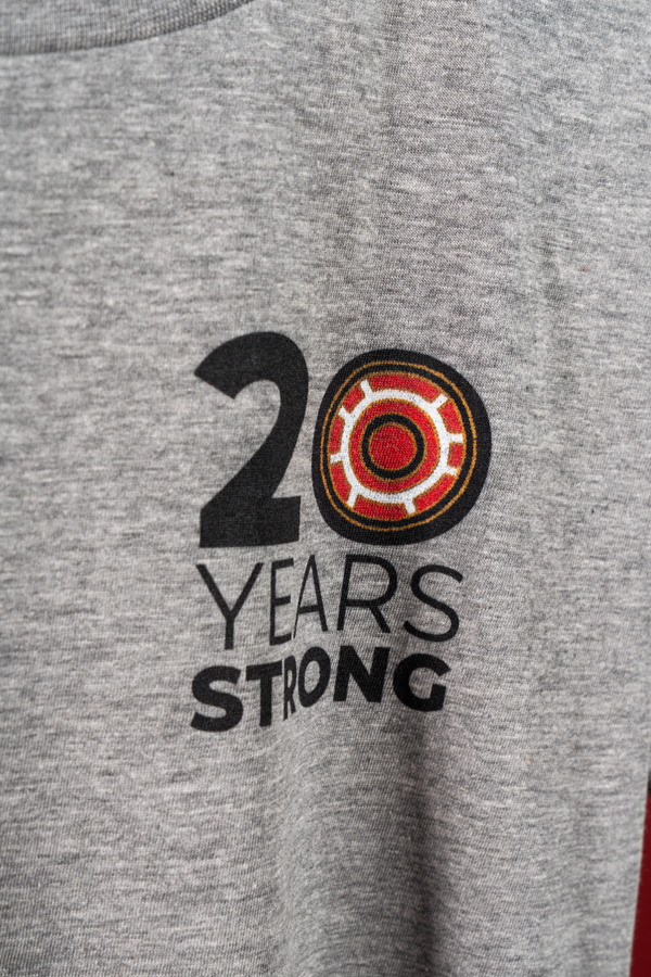 Red Dust 20 Years Grey Marle Cotton Everyday Women's T-Shirt