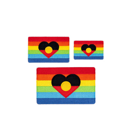 Pride Flag Iron-On Patch Set (3 Pack)