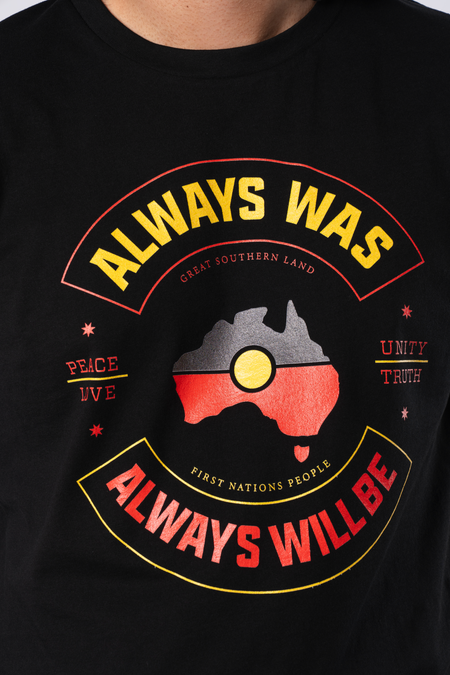 Always Was - Unity & Truth Black Cotton Crew Neck Mens T-Shirt