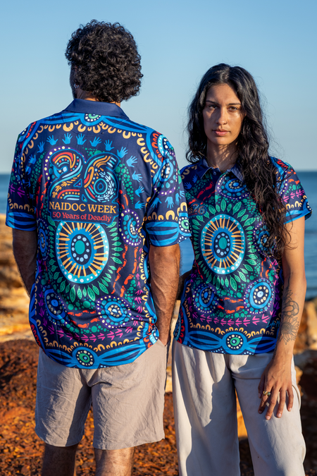 An Abundance Of Culture NAIDOC 2026 Women's Fitted Polo Shirt