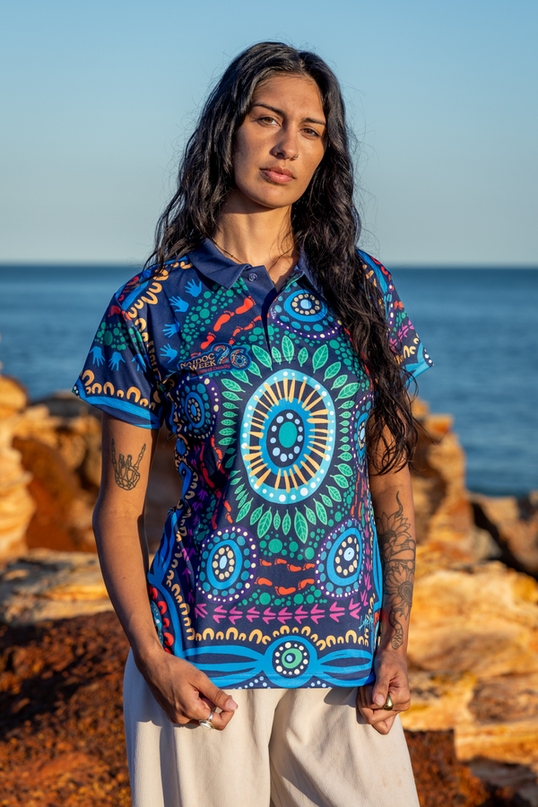 An Abundance Of Culture NAIDOC 2026 Women's Fitted Polo Shirt