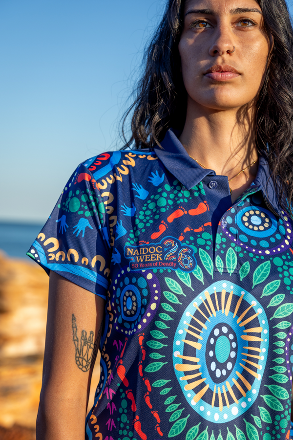 An Abundance Of Culture NAIDOC 2026 Women's Fitted Polo Shirt