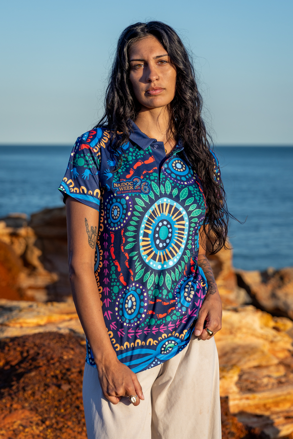 An Abundance Of Culture NAIDOC 2026 Women's Fitted Polo Shirt