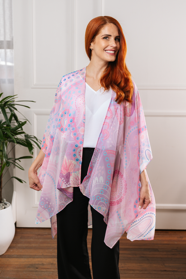 Paths That Brought Us Here NAIDOC 2026 Chiffon Shawl