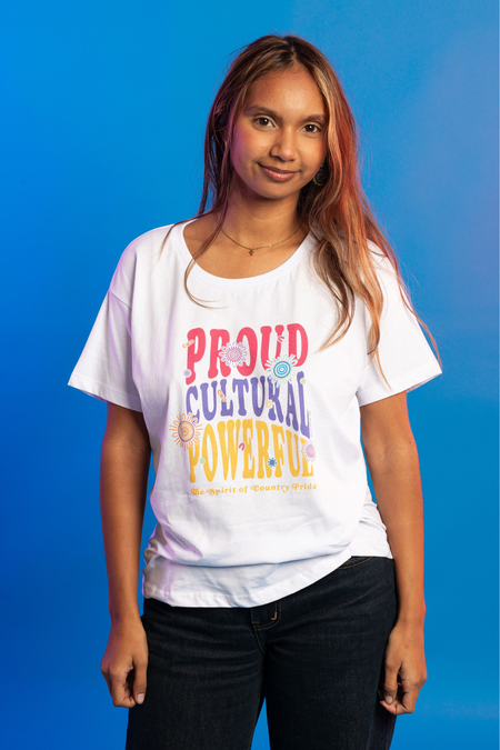 Proud, Cultural & Powerful White Cotton Everyday Women's T-Shirt