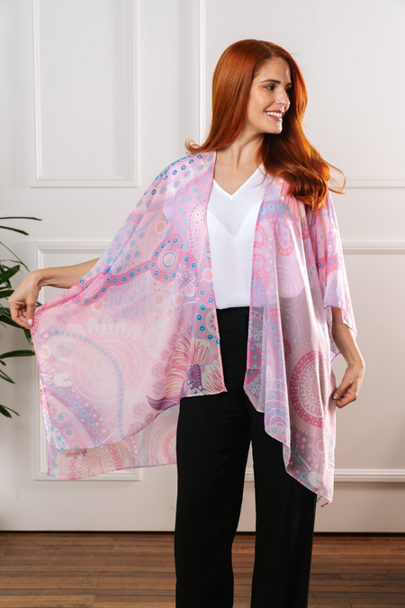 Paths That Brought Us Here NAIDOC 2026 Chiffon Shawl