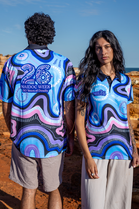 50 Shades Of Deadly NAIDOC 2026 Women's Fitted Polo Shirt