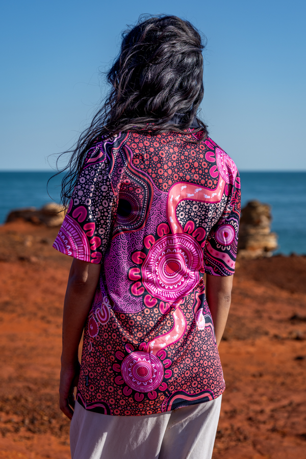 Celebration Through Generations NAIDOC 2026 Women's Fitted Polo Shirt