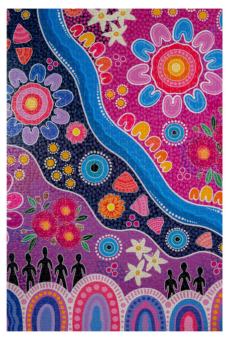 Thriving Together 1000 Piece Indigenous Artwork Puzzle