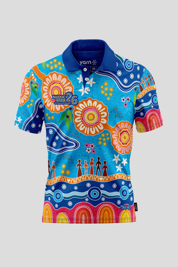 Built On Strong Shoulders NAIDOC 2026 Unisex Polo Shirt