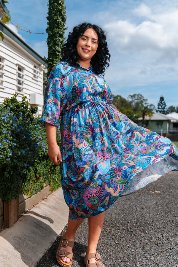 A Beautiful Life 100% Rayon Shirt Dress