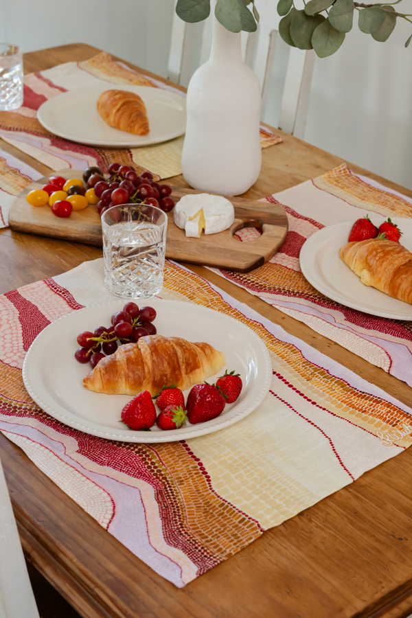 Birarr (Land Desert) Linen Blend Placemat (4 Pack)