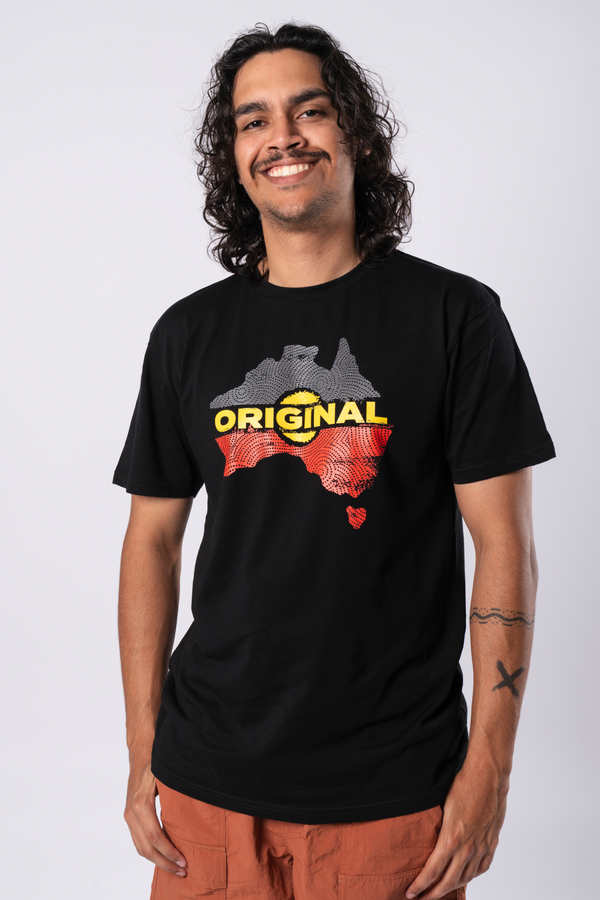 Original Black Cotton Crew Neck Mens T-Shirt