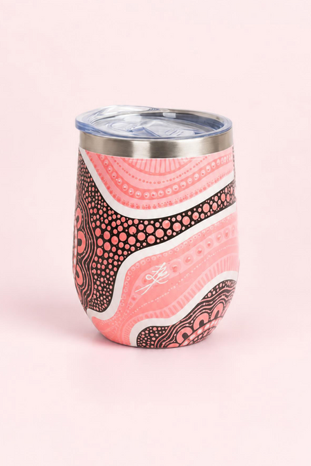 Boobie Sista Vacuum Insulated Double Walled Stainless Steel Travel Mug