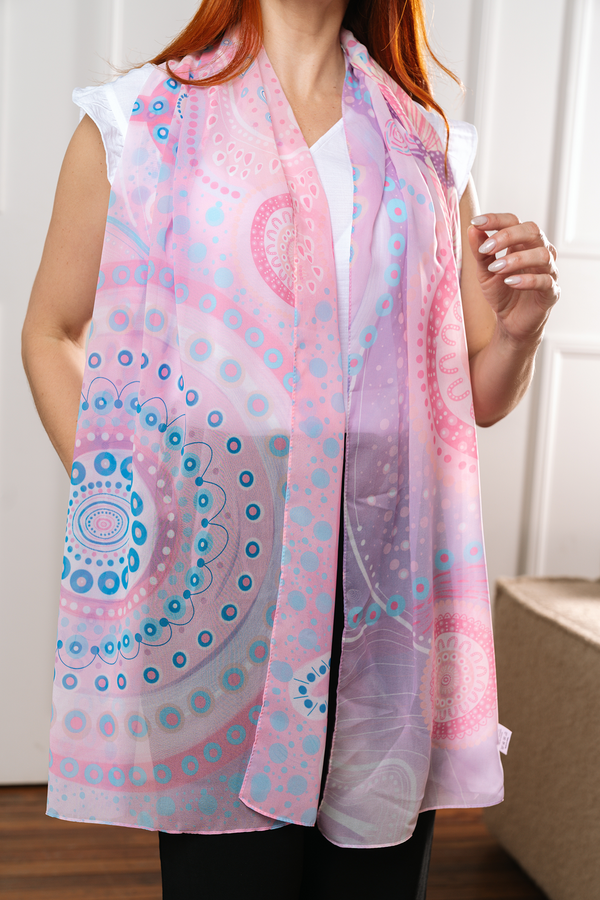 Paths That Brought Us Here NAIDOC 2026 Rectangle Chiffon Scarf