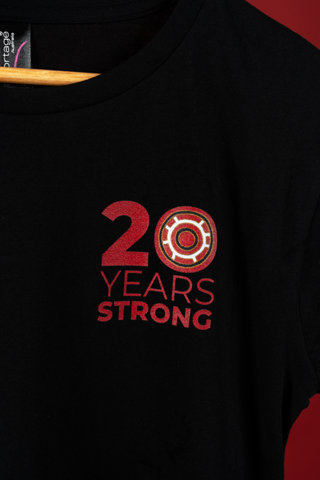 Red Dust 20 Years Black Cotton Everyday Women's T-Shirt
