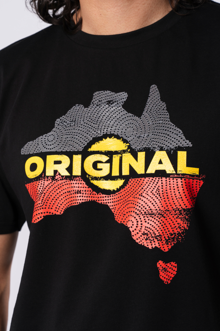 Original Black Cotton Crew Neck Mens T-Shirt