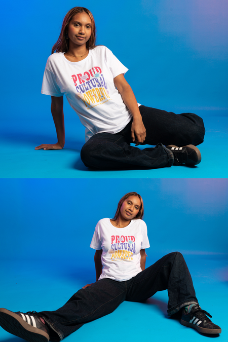 Proud, Cultural & Powerful White Cotton Everyday Women's T-Shirt