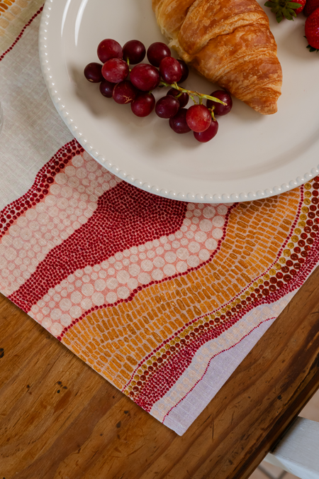 Birarr (Land Desert) Linen Blend Placemat (4 Pack)