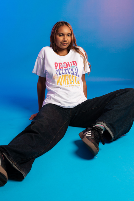 Proud, Cultural & Powerful White Cotton Everyday Women's T-Shirt