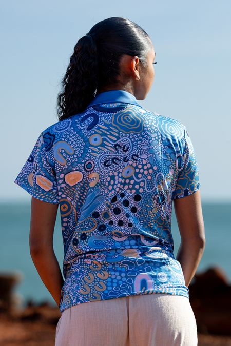 Moorditj Koorliny (Strong Journey) NAIDOC 2026 Women's Fitted Polo Shirt