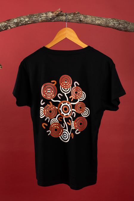 Red Dust 20 Years Black Cotton Everyday Women's T-Shirt