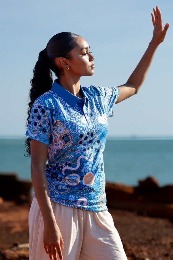Moorditj Koorliny (Strong Journey) Women's Fitted Polo Shirt