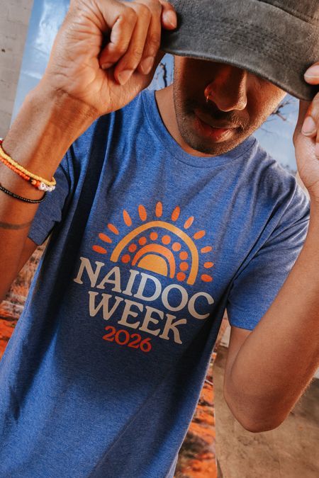 Core NAIDOC Week 2026 Ocean Marle Cotton Crew Neck Unisex T-Shirt