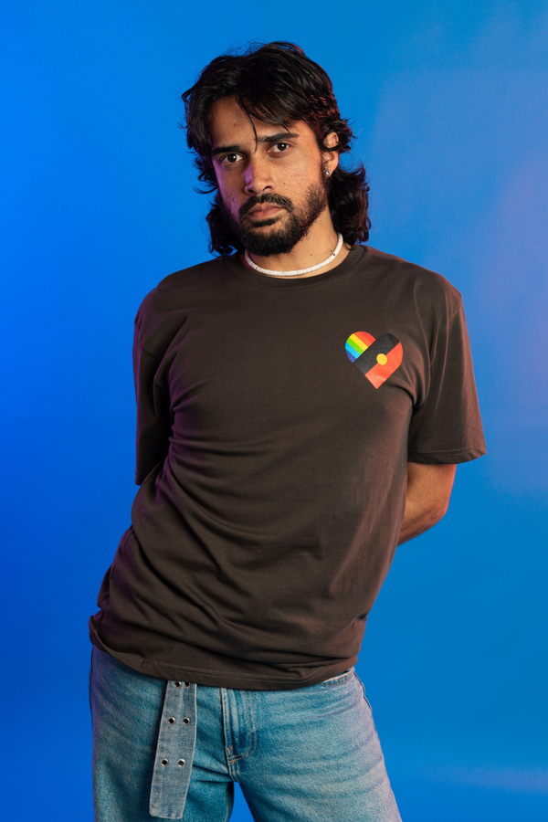 Pride Heart Charcoal Cotton Everyday Unisex T-Shirt