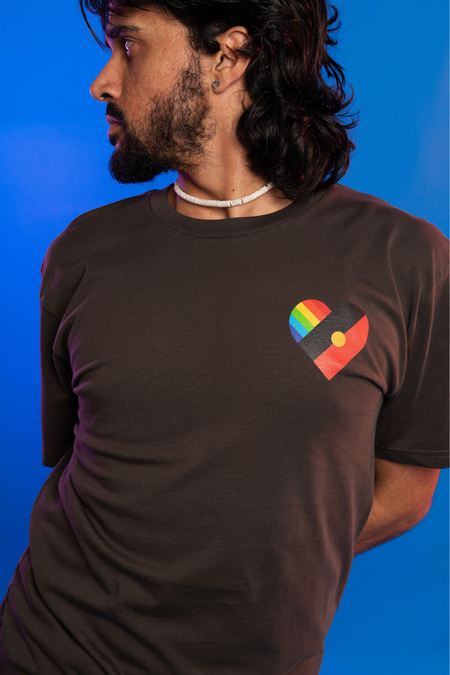 Pride Heart Charcoal Cotton Everyday Unisex T-Shirt