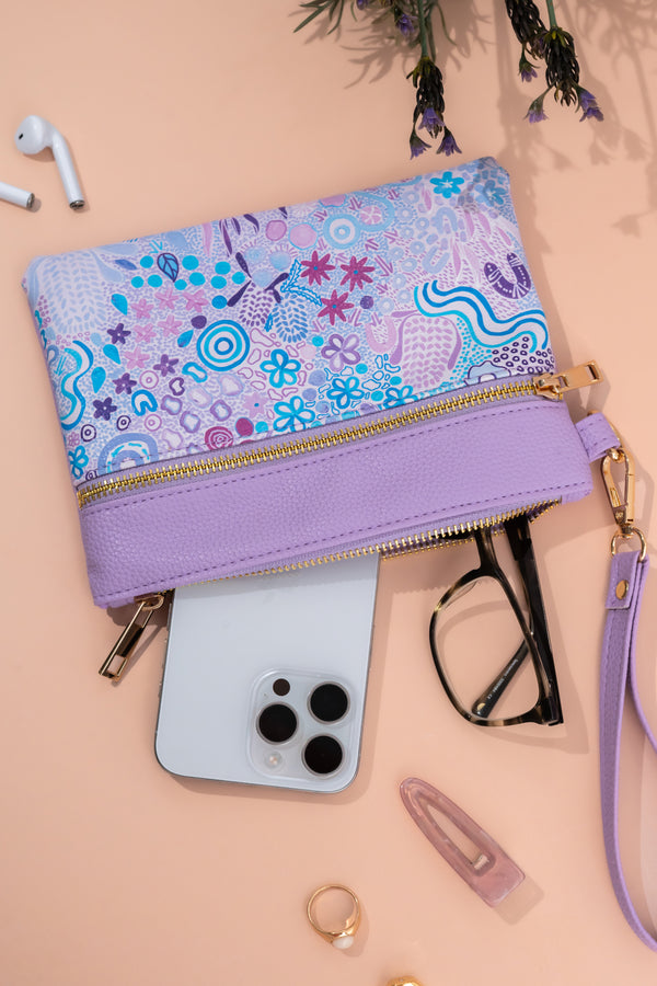 Mother Nature Zip Panel Purse