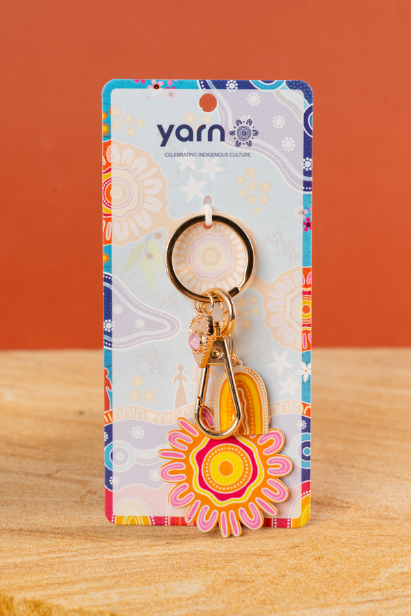 Built on Strong Shoulders Charm NAIDOC 2026 Keyring