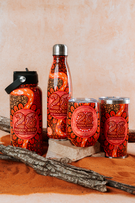 Celebration Through Generations NAIDOC 2026 Vacuum Insulated Double Walled Stainless Steel Travel Mug