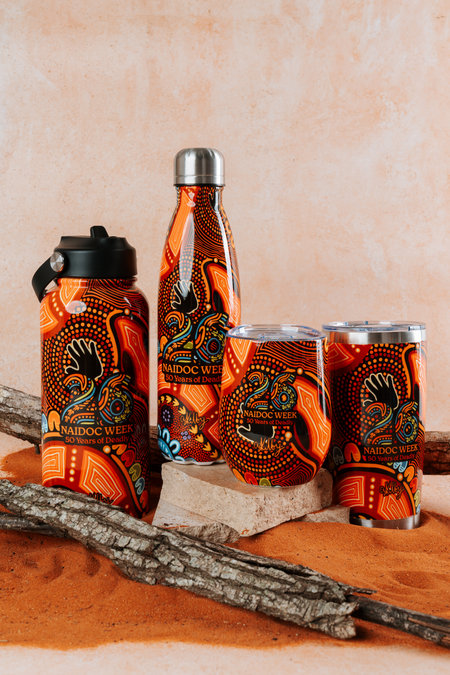 Gadi NAIDOC 2026 590ml Vacuum Insulated Double Walled Stainless Steel Tumbler